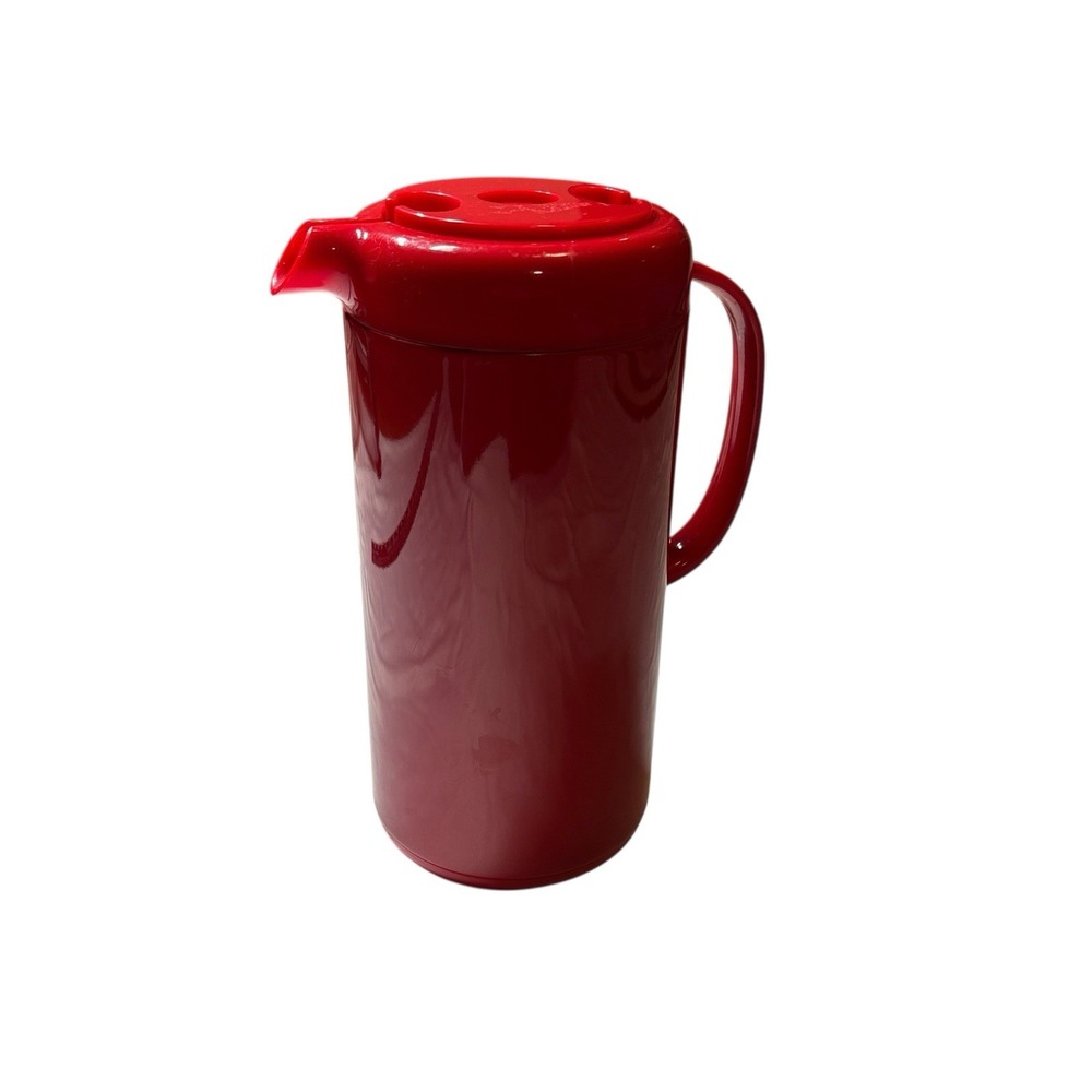 Selandia Designs Bright Red Thermos‎ Coffee Carafe Beautiful Rare Vintage